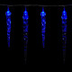 Vánoční dekorativní osvětlení - rampouchy - 40 LED modrá