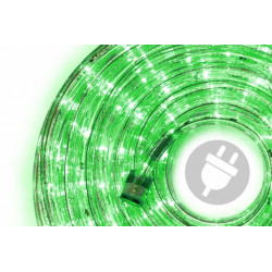 LED světelný kabel 10 m - zelená, 240 diod