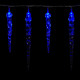 Vánoční dekorativní osvětlení - rampouchy - 40 LED modrá + ovladač