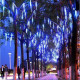 Vánoční LED osvětlení - padající sníh - 240 LED modrá