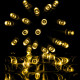 Vánoční LED osvětlení 10 m - teple bílá 100 LED + ovladač - zelený kabel