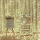 Vánoční osvětlení - světelný závěs - 3x3 m studená bílá 300 LED