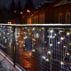 Nexos Vánoční světelný déšť, 600 LED, 20 m, teplá bílá