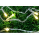 Vánoční LED osvětlení 10 m s časovým spínačem - teple bílé, 100 diod