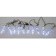 Vánoční osvětlení - rampouchy - studená bílá, 8 světelných funkcí