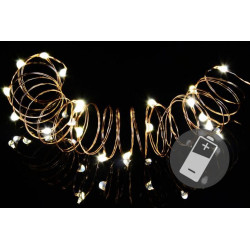 Vánoční světelný řetěz - MINI 20LED - teple bílá